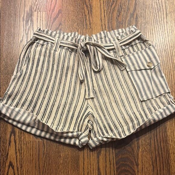 Free People One Harriet Striped Shorts - Picture 2 of 7
